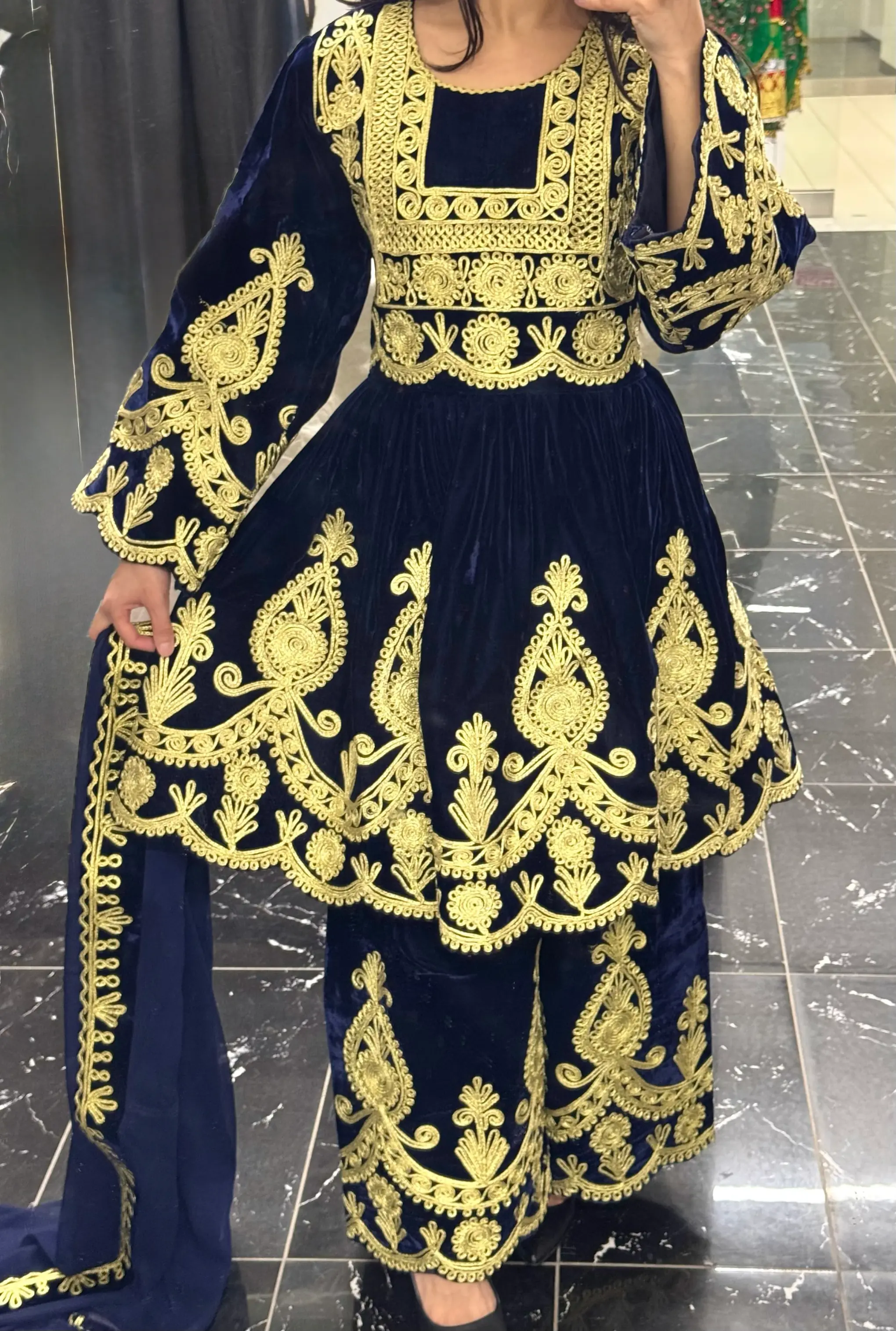 Dark Blue Cheerma Dozi Dress