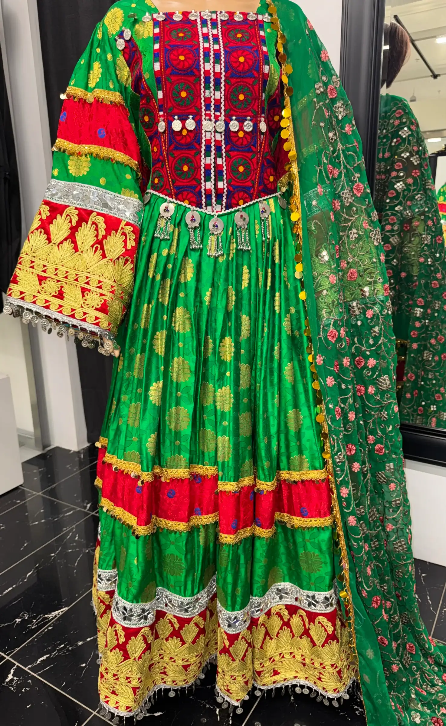 Green Bridal Dress