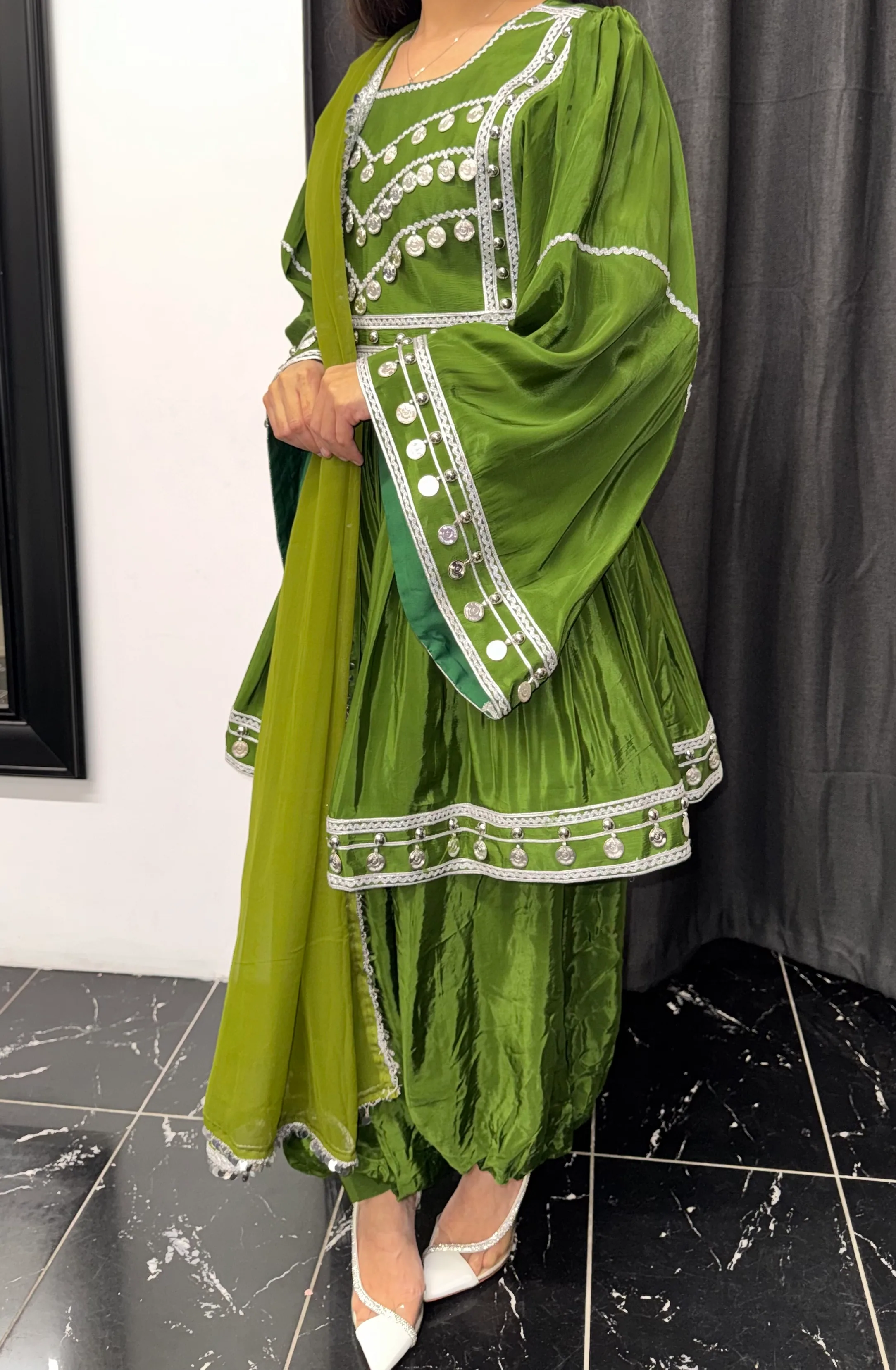 Lilimitten Green Short Dress