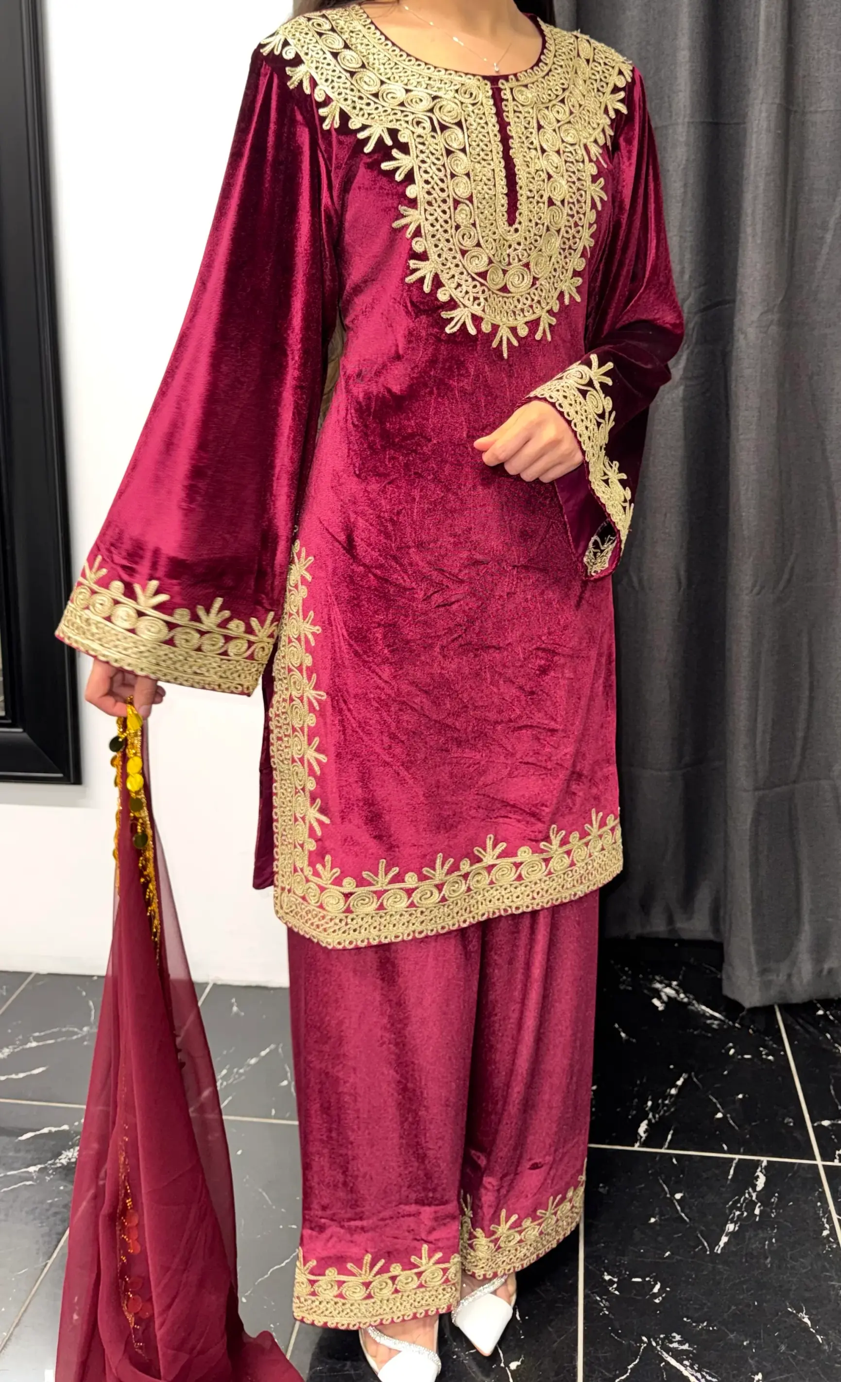 Burgundy 3 Piece Suit