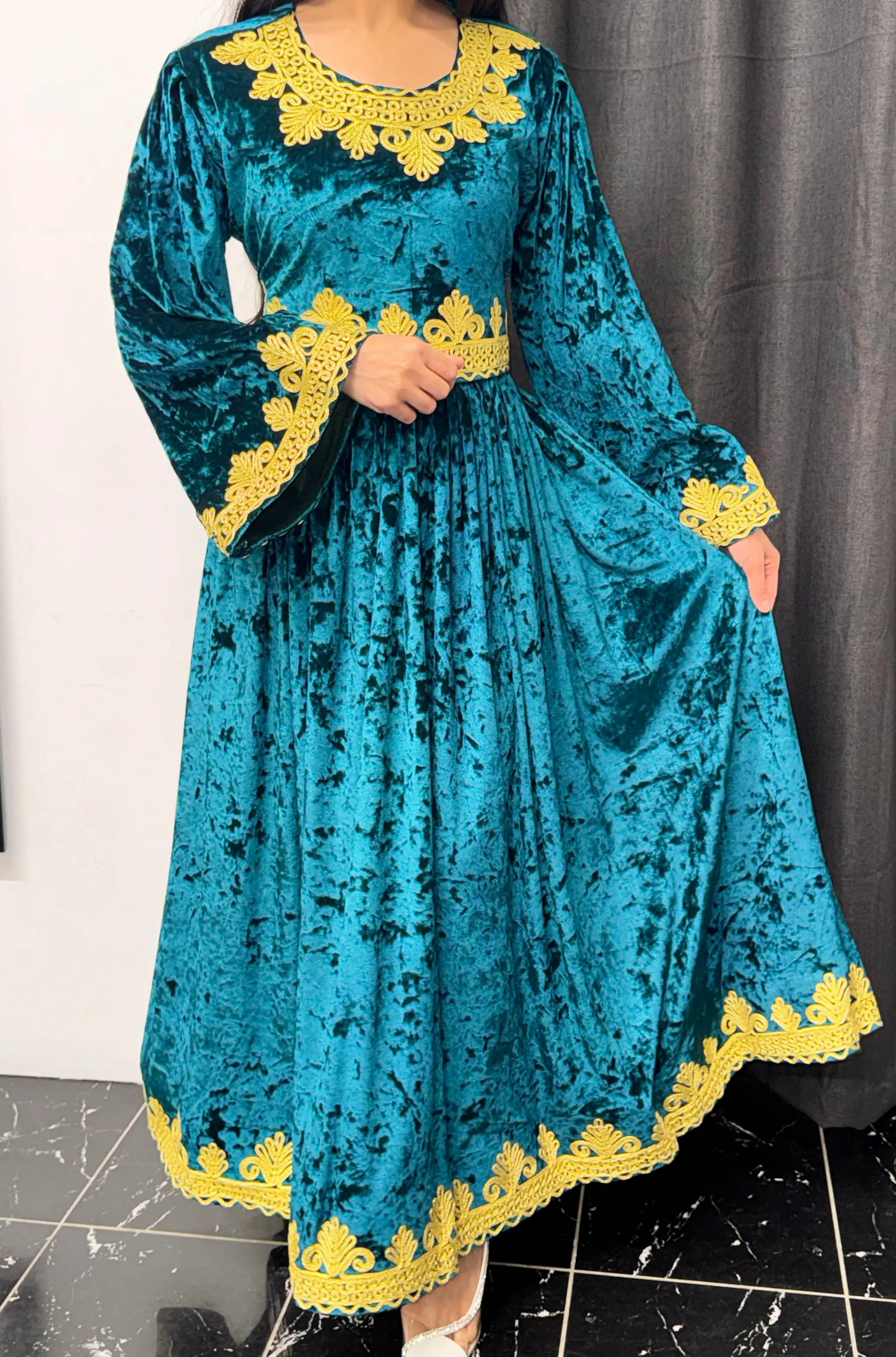 Emerald Green Long Dress