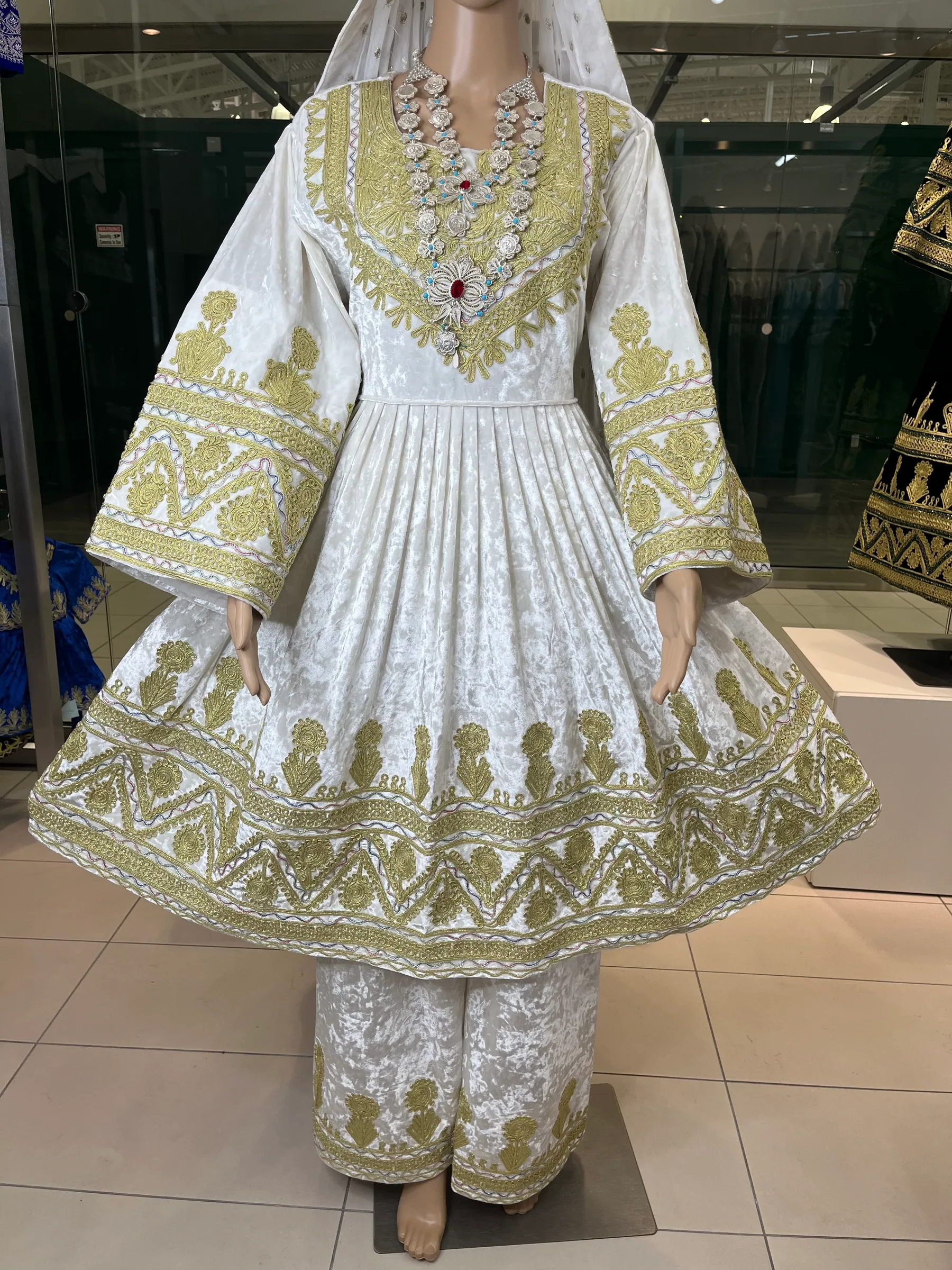 Short White Cheerma Dozi Dress