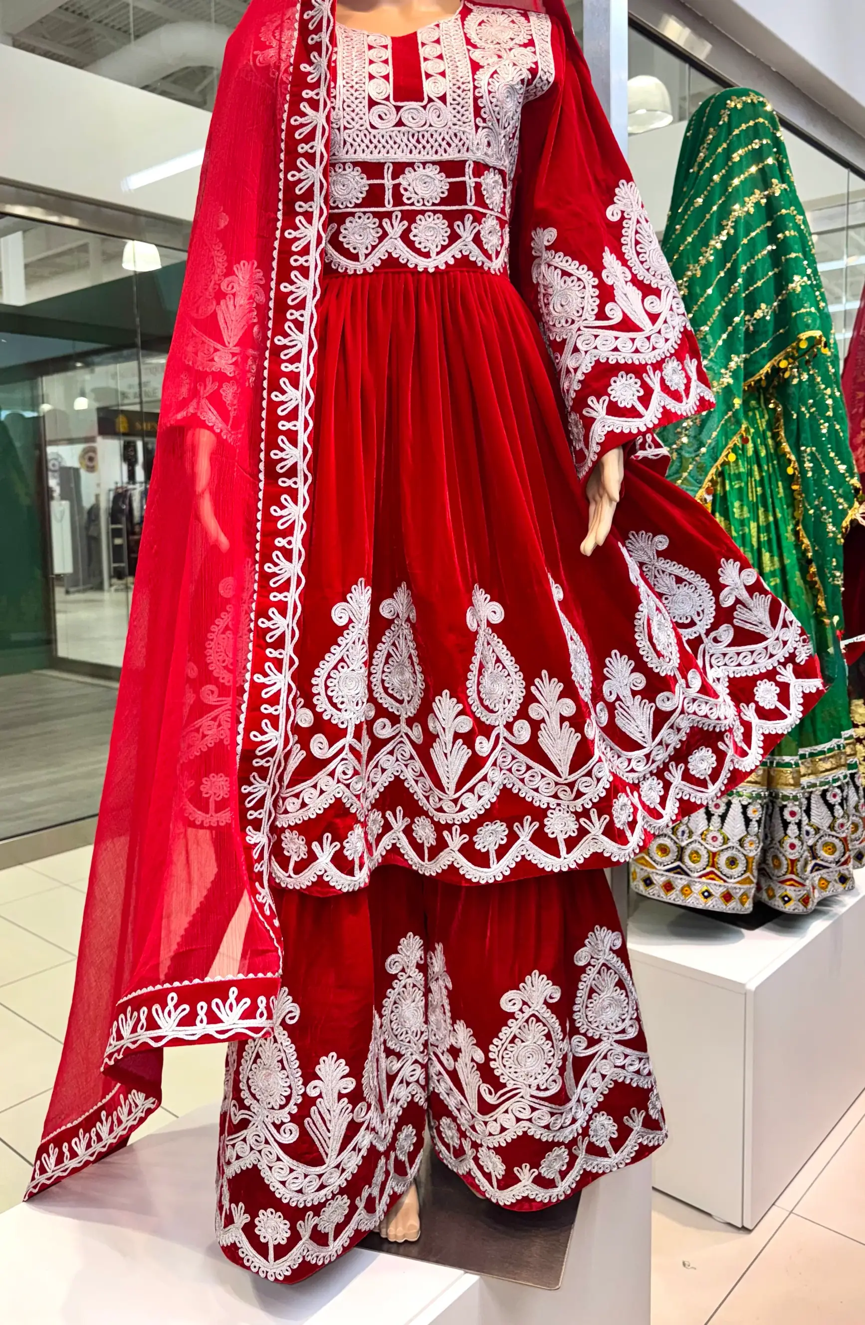 Red Bridal Cheerma Dozi Dress 2