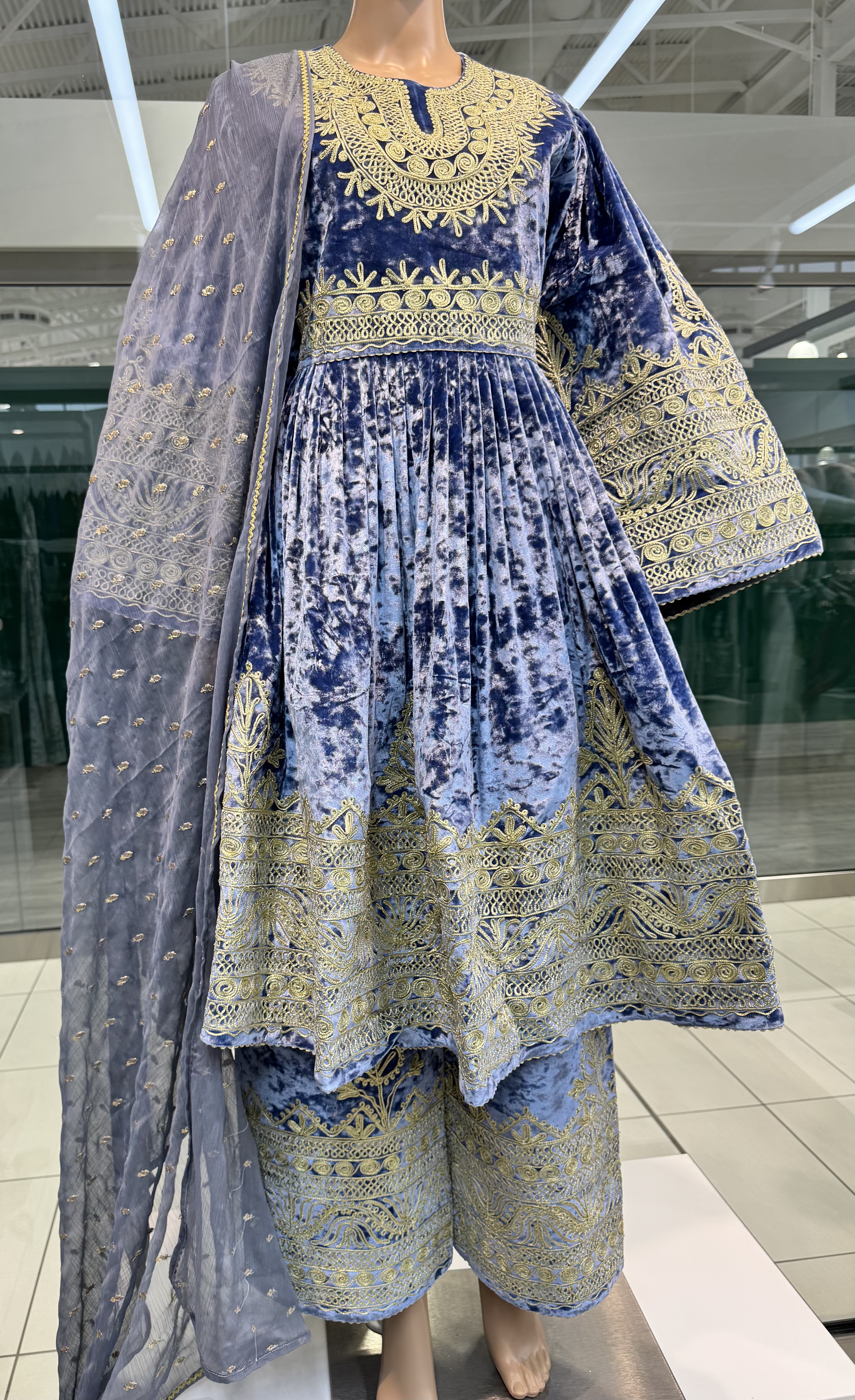 Blue Gulabatoon Dress