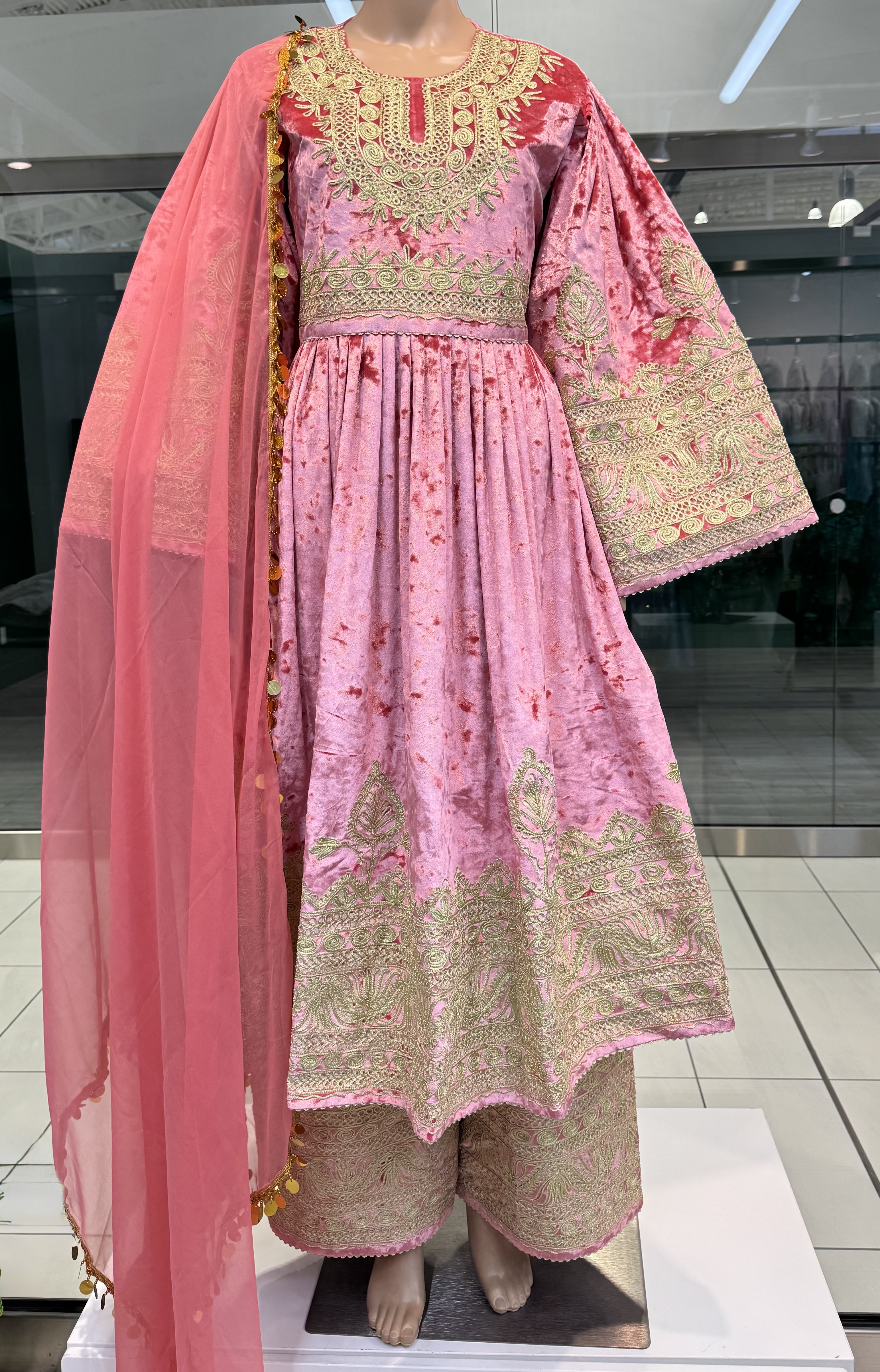 Pink Gulabatoon Dress