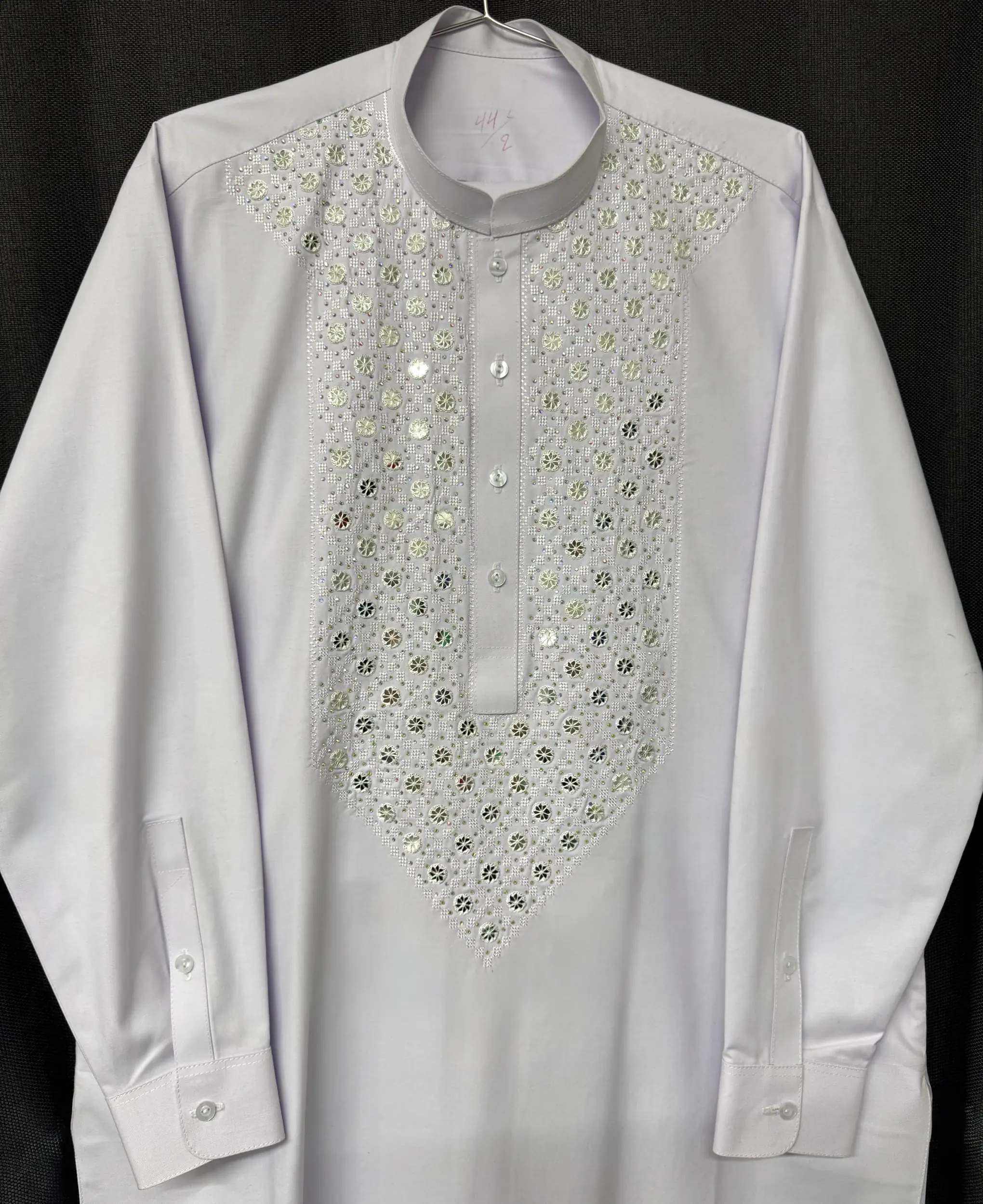 Men's White Handmade Parantoban