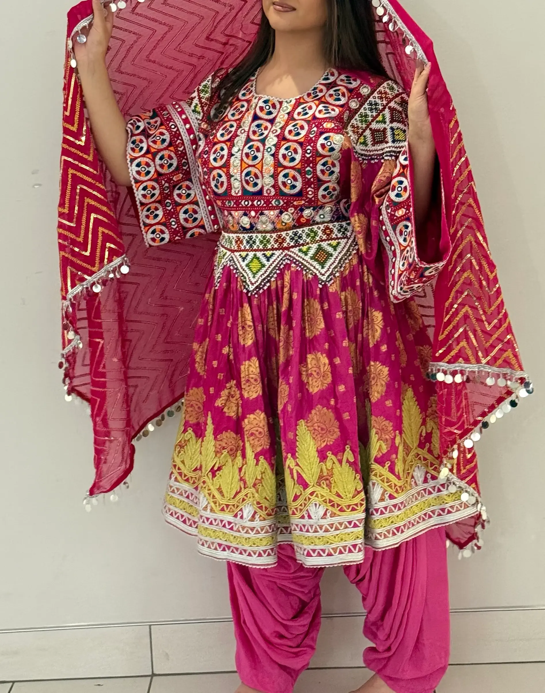 Pink Banaras Dress
